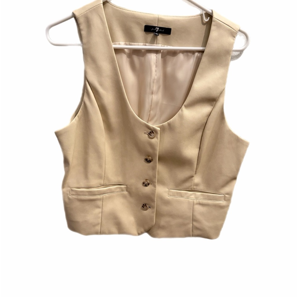 7 For All Mankind Cream Vest vegan